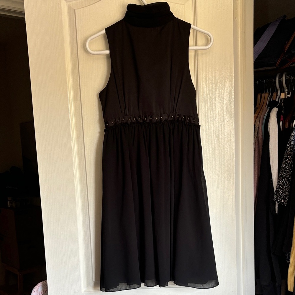 Cute black dress with impressive detailing. Great for formal events.